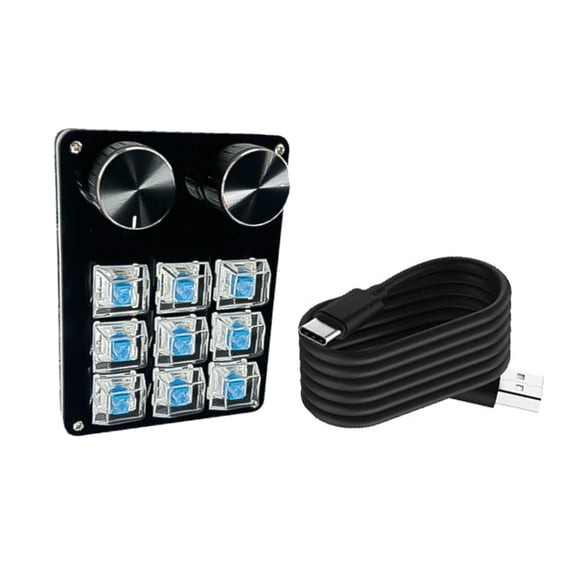 Advanced Programmable Keyboards Mechanical Gaming Keypad,Wire Hot Swappable Switches for Efficient Task Execution