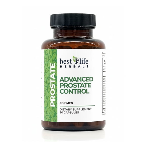 Advanced Prostate Control Supplement with Saw Palmetto for Men Experiencing Enlarged Prostate, Frequent Urination, Overactive Bladder - 6 Bottles