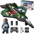 thumbnail image 1 of Advanced Rc Jet, Rc Stunt Fighter Jet Toy for Kids with 360° Flips & LED Lights, Christmas Remote Control Drone, Foam Remote Control Airplane, for Kids Adults Beginners Sky Enthusiast (Green), 1 of 9