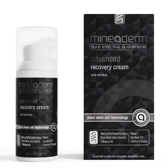 Advanced Recovery Face Cream with Peptides, Red Rice Stem Cells & Hyaluronic Acid Anti-Aging Moisturizer for Fine Lines, Wrinkles & Skin Firming