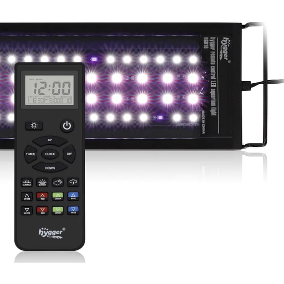 Advanced Remote Control Aquarium Light Customizable Full Spectrum Fish ...
