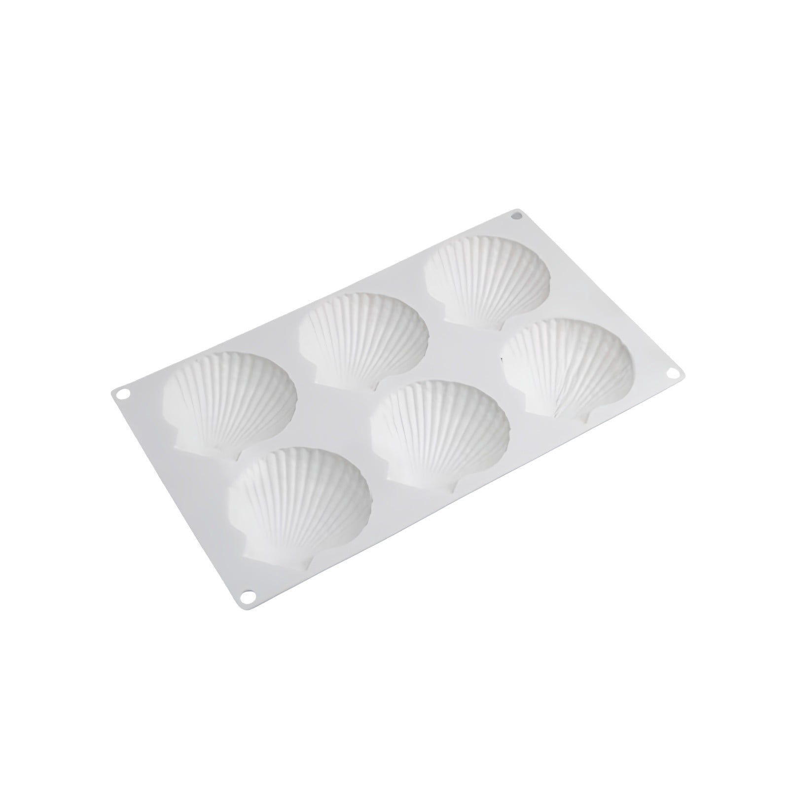 Advanced Scallop Cake Mold Silicone Baking Pan Easy Clean Dessert ...