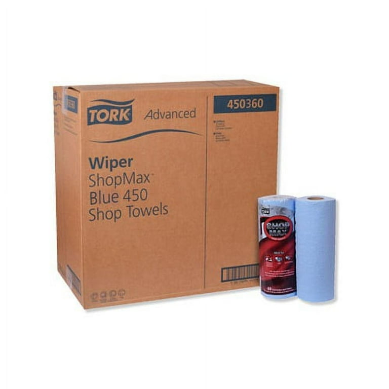 Advanced ShopMax Wiper 450, 11 x 9.4, Blue, 60/Roll, 30 Rolls/Carton Advanced ShopMax Wiper 450, 11 x 9.4, Blue, 60/Roll, 30 Rolls/Carton