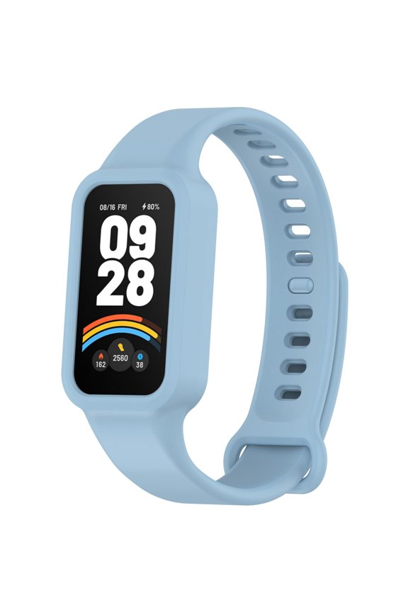 Advanced Smart Fitness with Integrated Silicone Band for Seamless Daily Wear and Activity