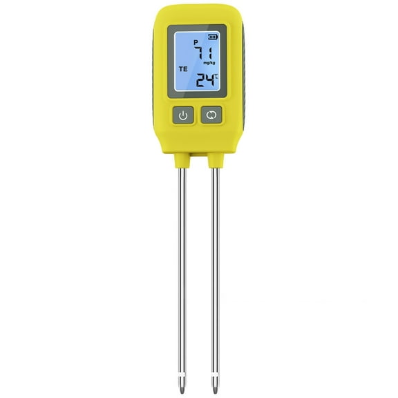Advanced Soil Tester Soil Fertility Meter with Steel Probes for Measuring NPK Levels Soil Temperature