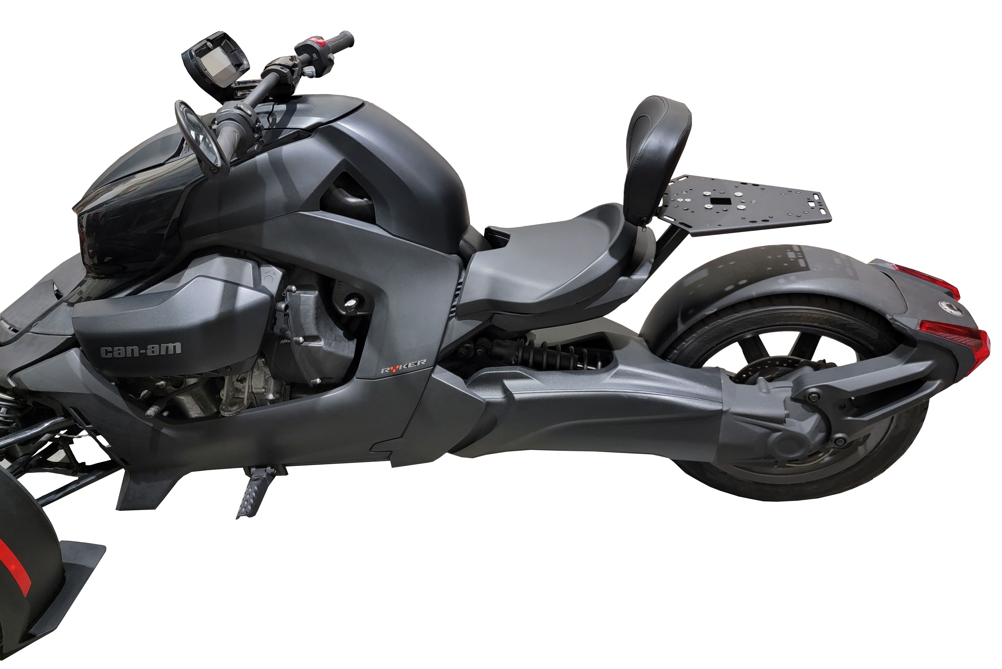Advanced Sport Touring Can Am Ryker Luggage Rack Backrest Combo, Black ...