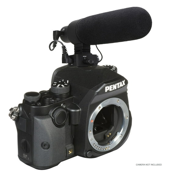 Advanced Super Cardioid Microphone For Pentax KP (Stereo/Shotgun) With Dead Cat Wind Muff