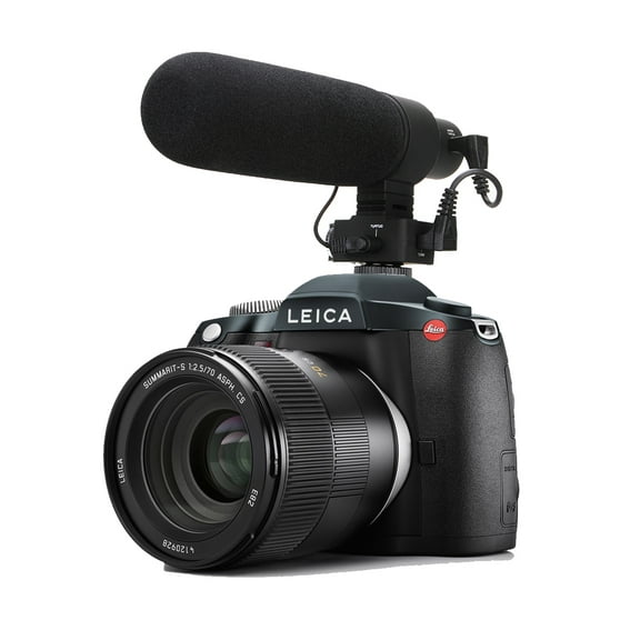 Advanced Super Cardioid Microphone (Stereo/Shotgun) With Dead Cat Wind Muff for Leica V-LUX (Typ 114)