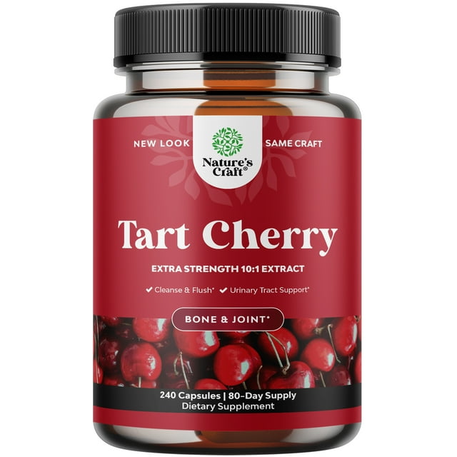 Advanced Tart Cherry Extract Capsules Extra Strength Tart Cherry