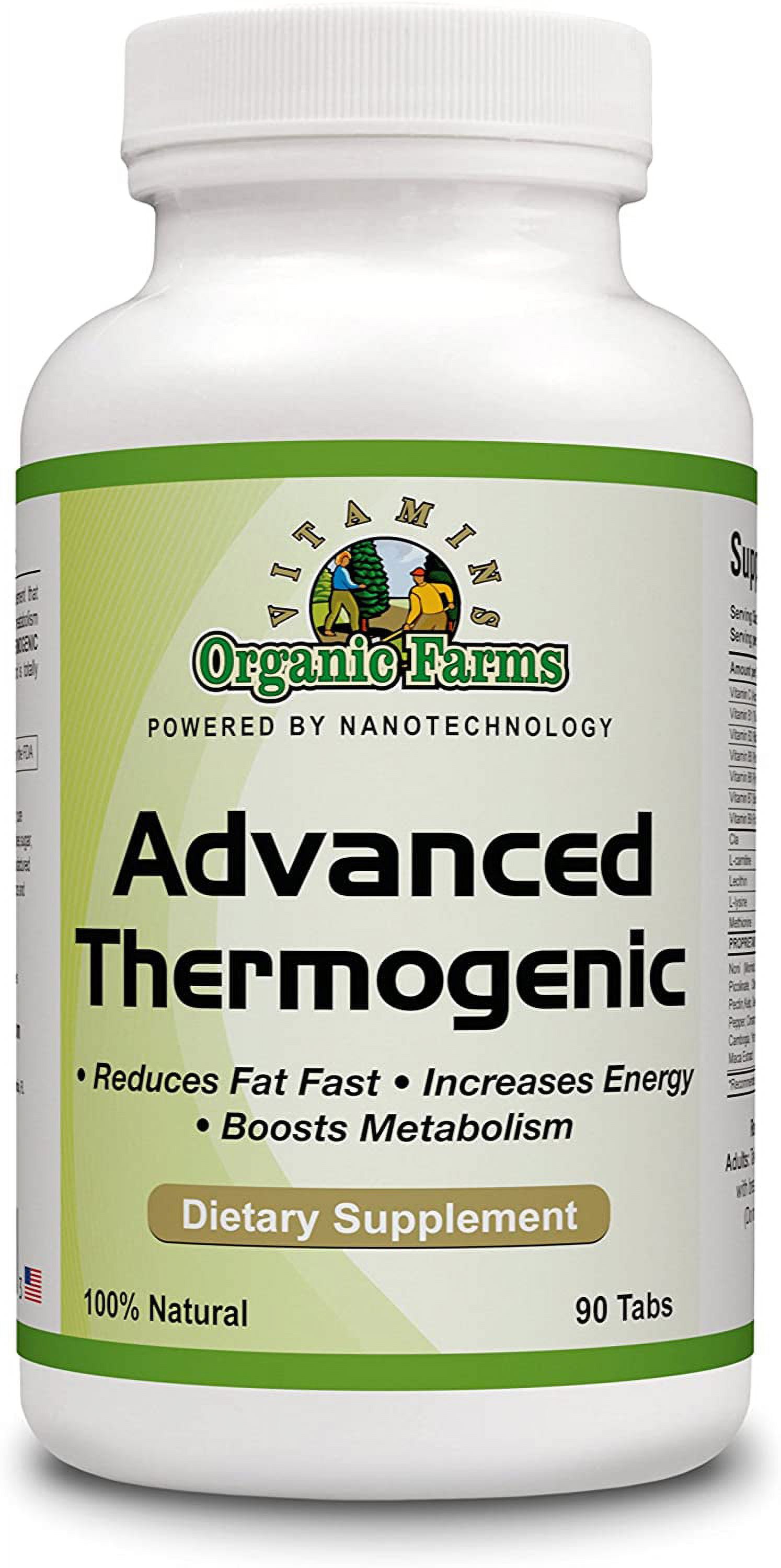 Advanced Thermogenic 90 Tablets Natural Suplement