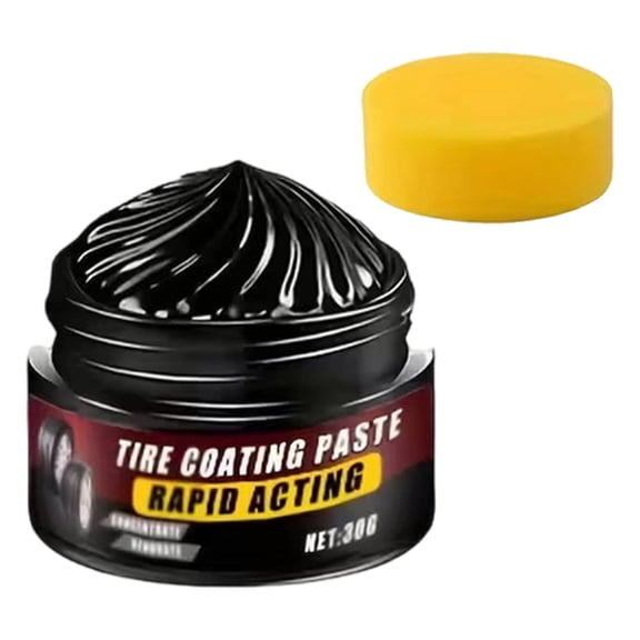 Advanced Tire and Trim Restorer with Coating Technology for Long Lasting UV Protection and Deep Black Shine 1.1Oz