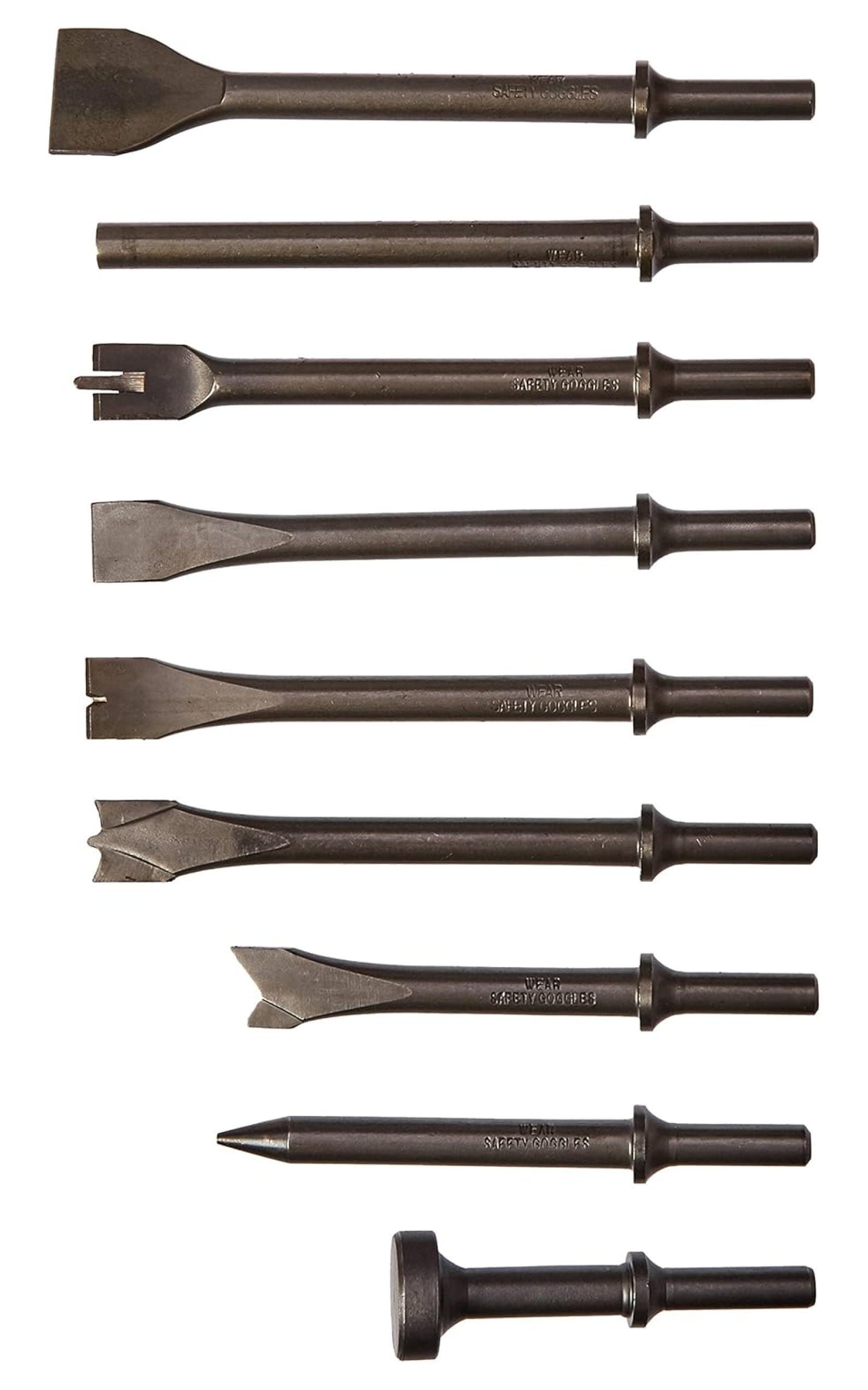 9-Piece Heavy-Duty Steel Cold Chisel Set