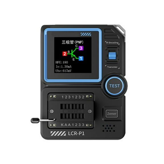Advanced Transistor Testing Instrument Circuit Tester for Parameters User Friendly Interfaces with Backlit Display
