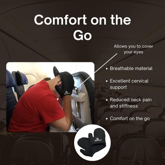Advanced Travel Neck Pillow Alternative for Airplane, Compact Relaxing Cervical Headrest Modern Nap Accessory Travel Hammock