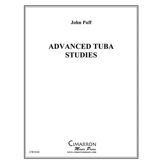 Advanced Tuba Studies (Paperback) by John Paff