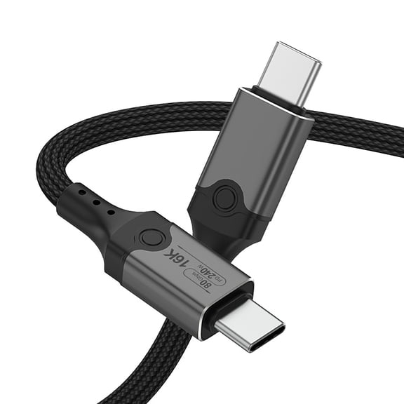 Advanced USB 5 Cable for Fast Charging and Data Syncs, 240W, 80Gbps, 8K Video Output, 3/4 Compatibility