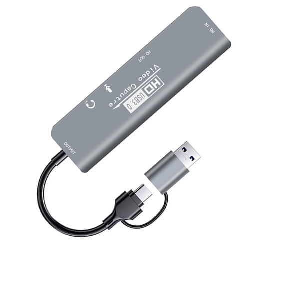 Advanced USB3.0 4K UHD Video Captures Card with Double Interfaces Type C and USB3.0 for Live Streaming Gaming and Recording Applications