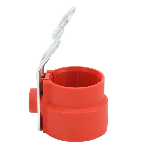 Advanced Universal Trailer Plug Holder Rigid Weatherproof Protection Adapter Bracket For 7 To 13 Pin Connectors Red Finish High Durability 4.33 inches / 11 cm