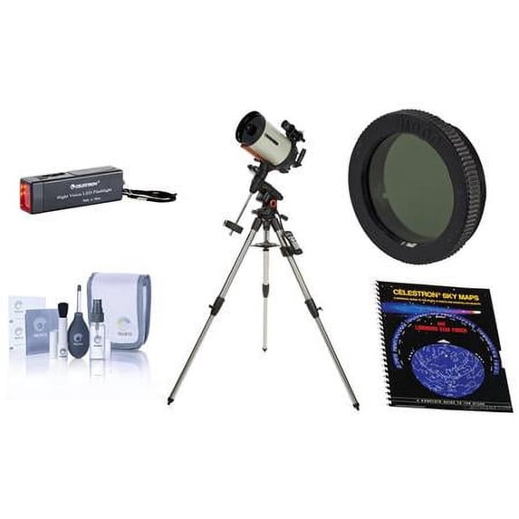 Advanced VX 8" EdgeHD Telescope - with Accessory Kit (Night Vision Flash Light, Sky Maps, Moon Filter, Optical Cleaning Kit)