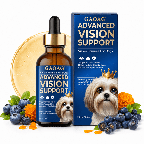 Advanced Vision Support Drops for Senior Dogs, Natural Formula Support,60ml
