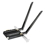 Advanced WiFi 6E Network Card 5400Mbps, MU-MIMO, 6GHz Band for Fast Data Transfers