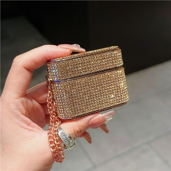 Advanced water bucket electroplated with full diamonds, suitable for Apple AirPods pro2 all inclusive wireless Bluetooth earphone protective case