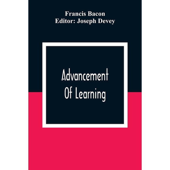 Advancement Of Learning, (Paperback)