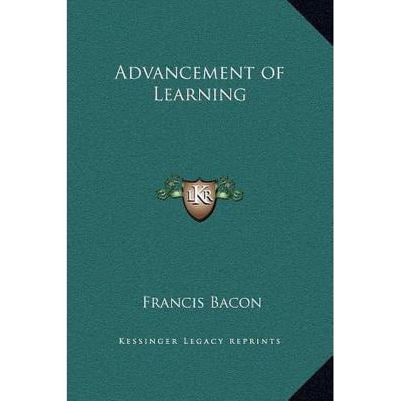 Advancement of Learning Hardcover