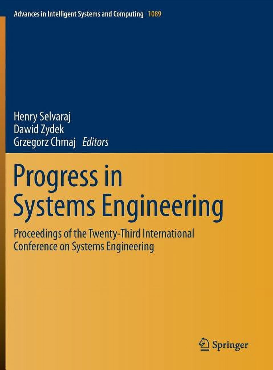 Systems Engineer Book Advances in Intelligent Systems and Comp Progress in Systems ...
