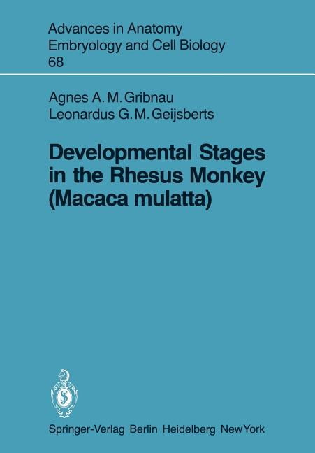 Advances in Anatomy, Embryology and Cell Developmental Stages in the ...