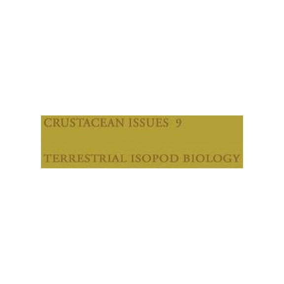 Advances in Crustacean Research Terrestrial Isopod Biology, (Paperback)