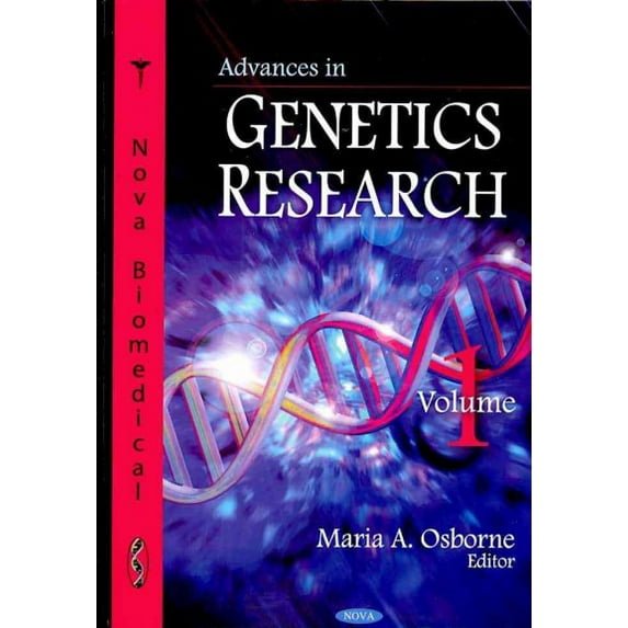 Advances in Genetics Research: v. 1: Volume 1 by MariaA Osborne (Hardcover) (2011) (New)