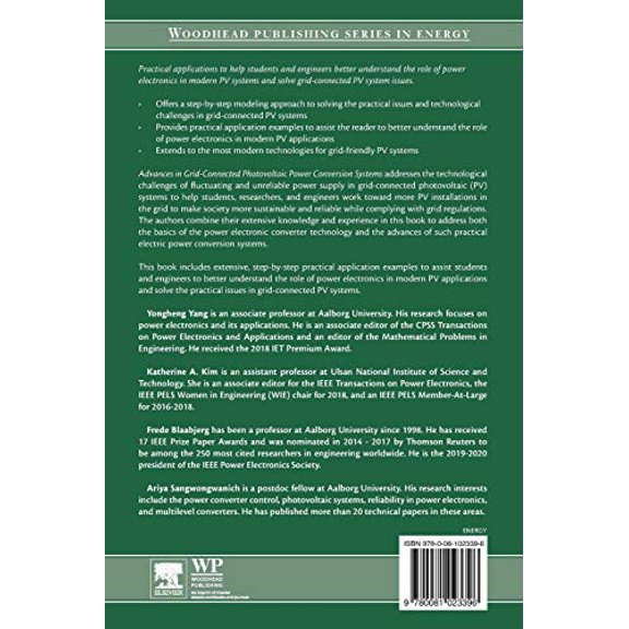 Pre-Owned Advances in Grid-Connected Photovoltaic Power Conversion Systems, (Paperback)