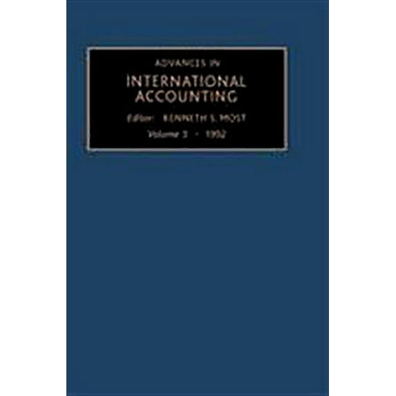Advances in International Accounting Advances in International Accounting: Volume 5, Book 5, (Hardcover)