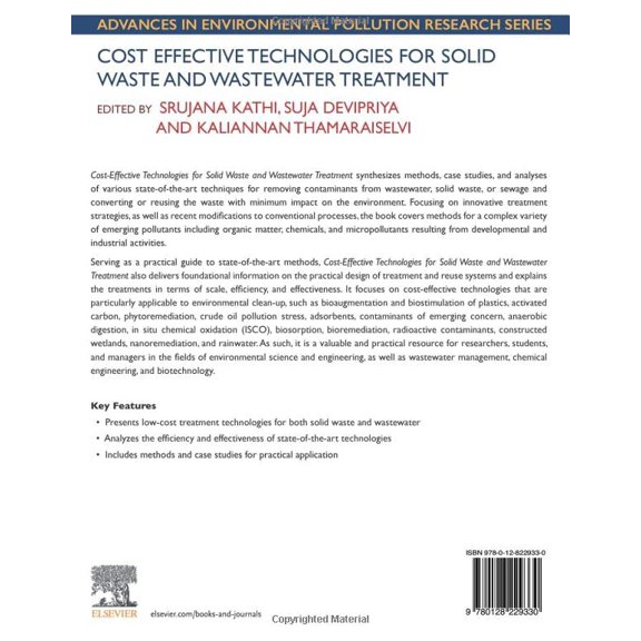 Pre-Owned Advances in Pollution Research Cost Effective Technologies for Solid Waste and Wastewater Treatment, (Paperback)
