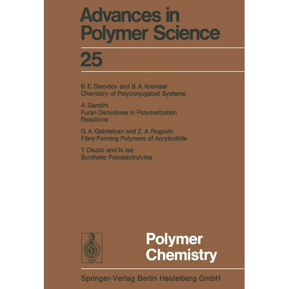 Advances in Polymer Science Polymer Chemistry, Book 25, (Paperback)