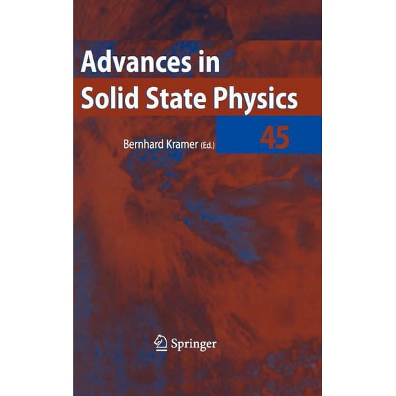 Advances in Solid State Physics Advances in Solid State Physics 45 ...