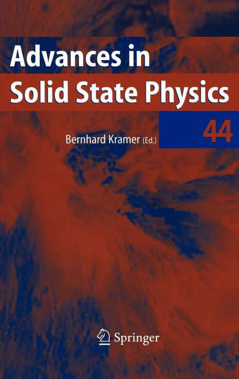 Advances in Solid State Physics Advances in Solid State Physics, Book ...