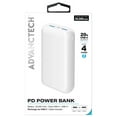 thumbnail image 1 of Advanctech 20W PD Power Bank Battery Pack Portable Charger 20000mAh - White, 1 of 1