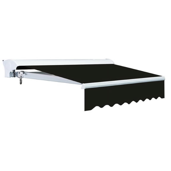 Advaning Luxury Series 16x10 ft. Manual Retractable Sunshade Awning - Black