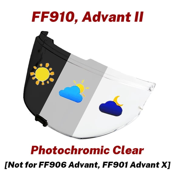Advant II Photochromic Helmet Visor for LS2 FF910 Face Shield Motorcycle Accessories
