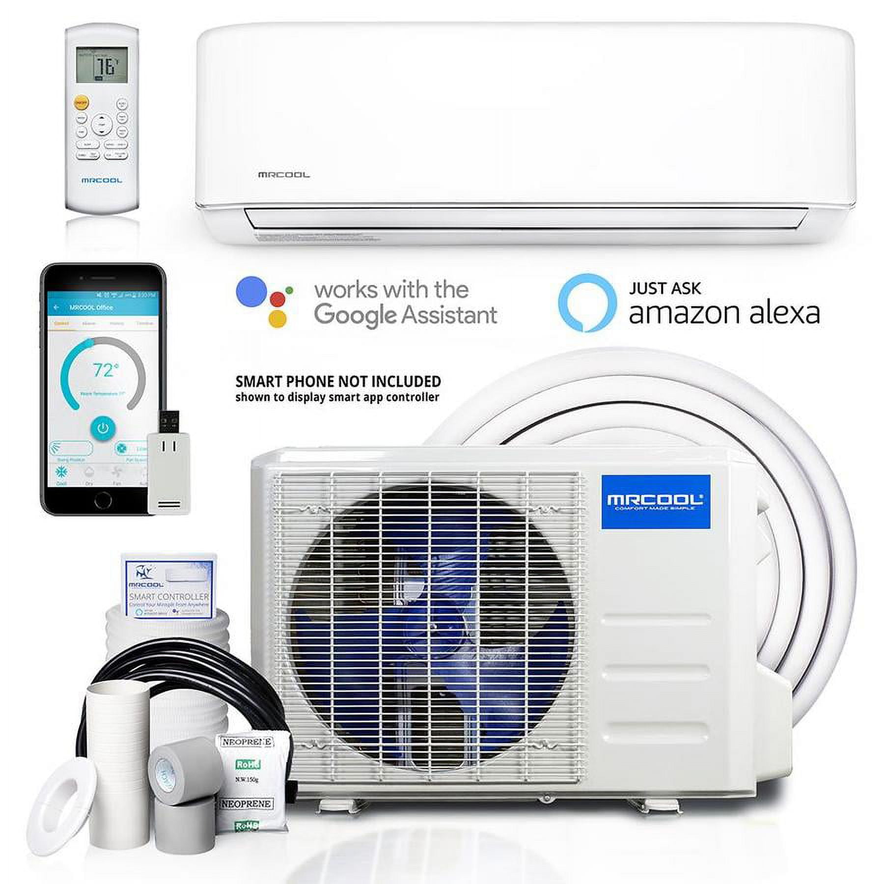Advantage 3rd Gen 9,000 BTU 3/4 Ton Ductless Mini Split Air Conditioner and Heat  Pump - 230V/60Hz - Walmart.com