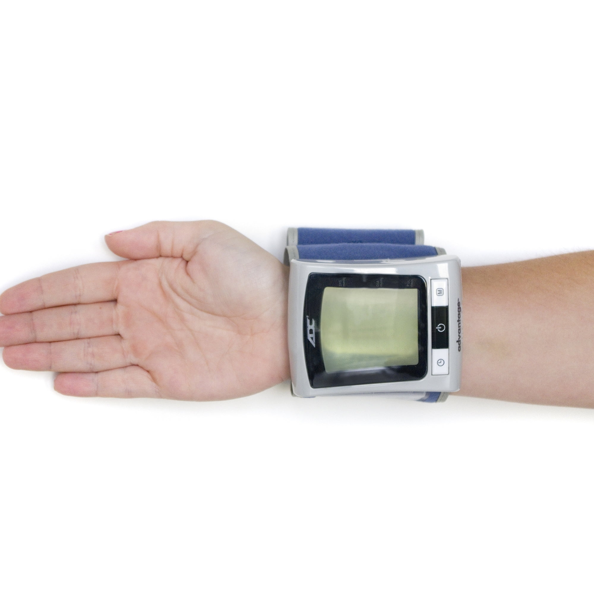Advantage 6015N Series Adult Cuff Wrist Home Automatic Digital Blood Pressure Monitor Without Tube Blue 1 Each