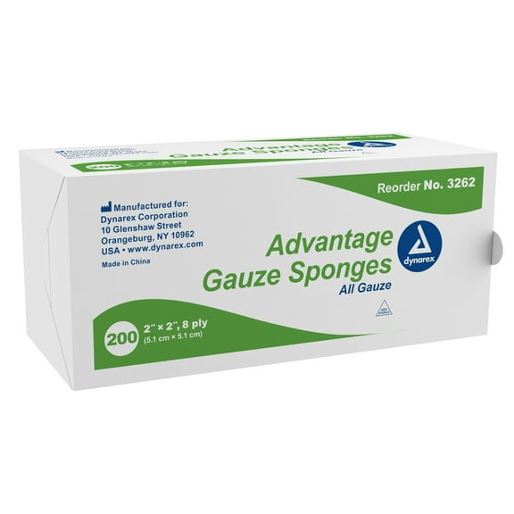 Advantage 8-Ply Gauze Sponge NonSterile 2 x 2" 1 Pack(s), 200  per Pack