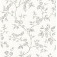 thumbnail image 1 of Advantage Aaron White Bird Trail Unpasted Non Woven Wallpaper, 20.5-in by 33-ft, 56.4 sq. ft., 1 of 3