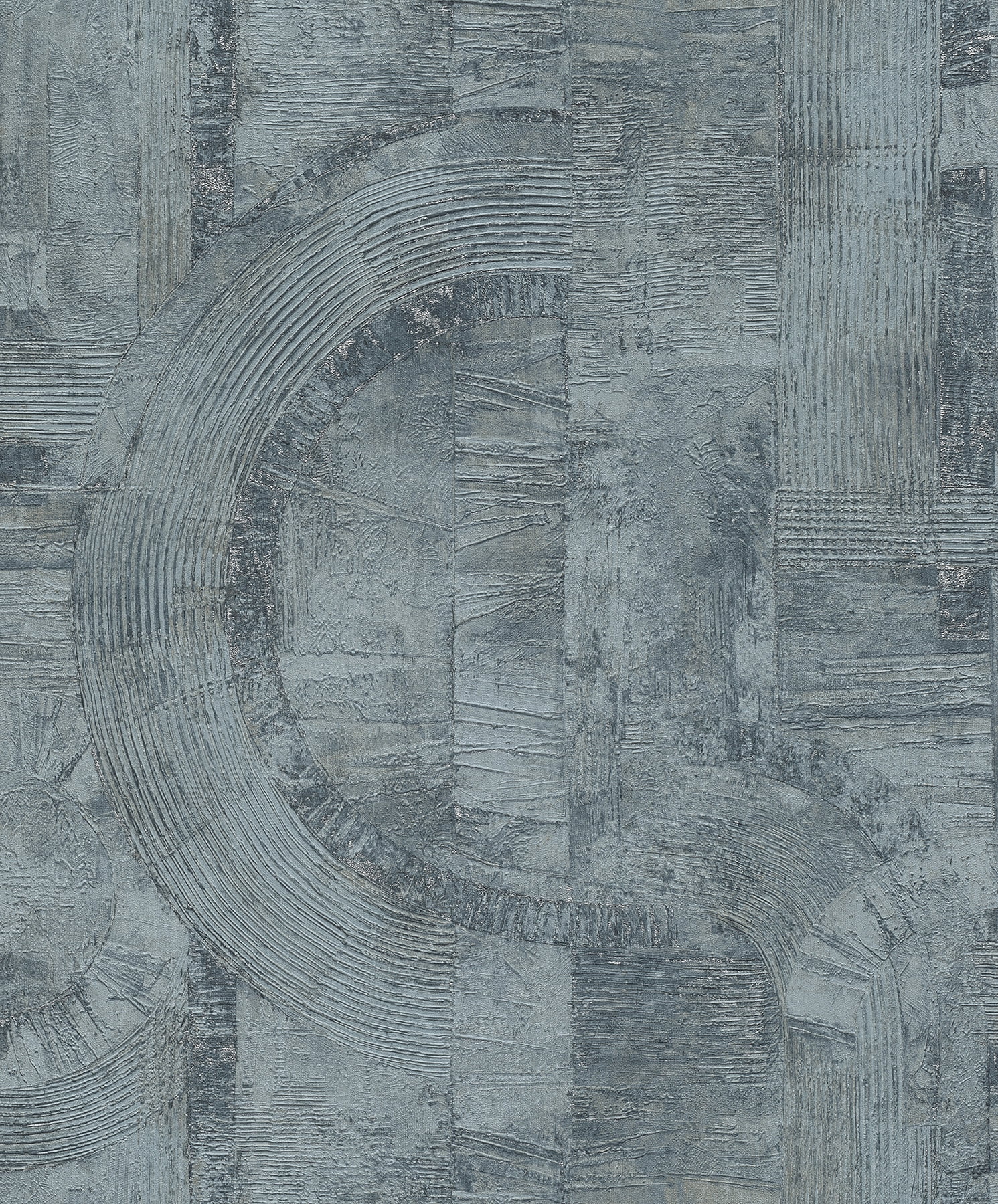 Abe Blue-Grey Textured Non-Woven Wallpaper
