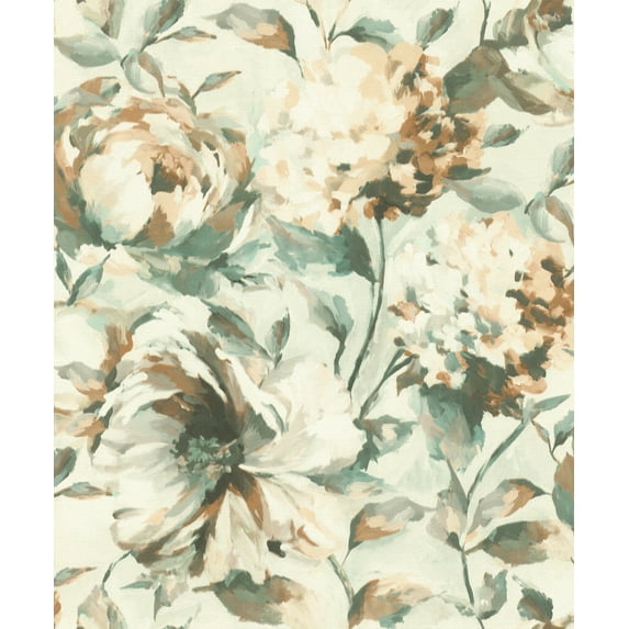 Advantage Attia Light Blue Floral Wallpaper