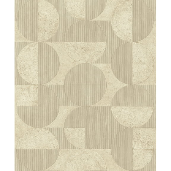 Advantage Barcelo Beige Circles Wallpaper