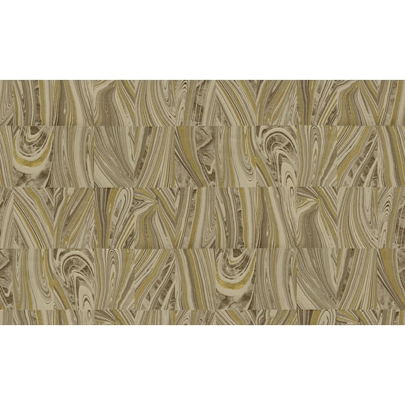 Advantage Boulders Brown Glitter Marble Wallpaper