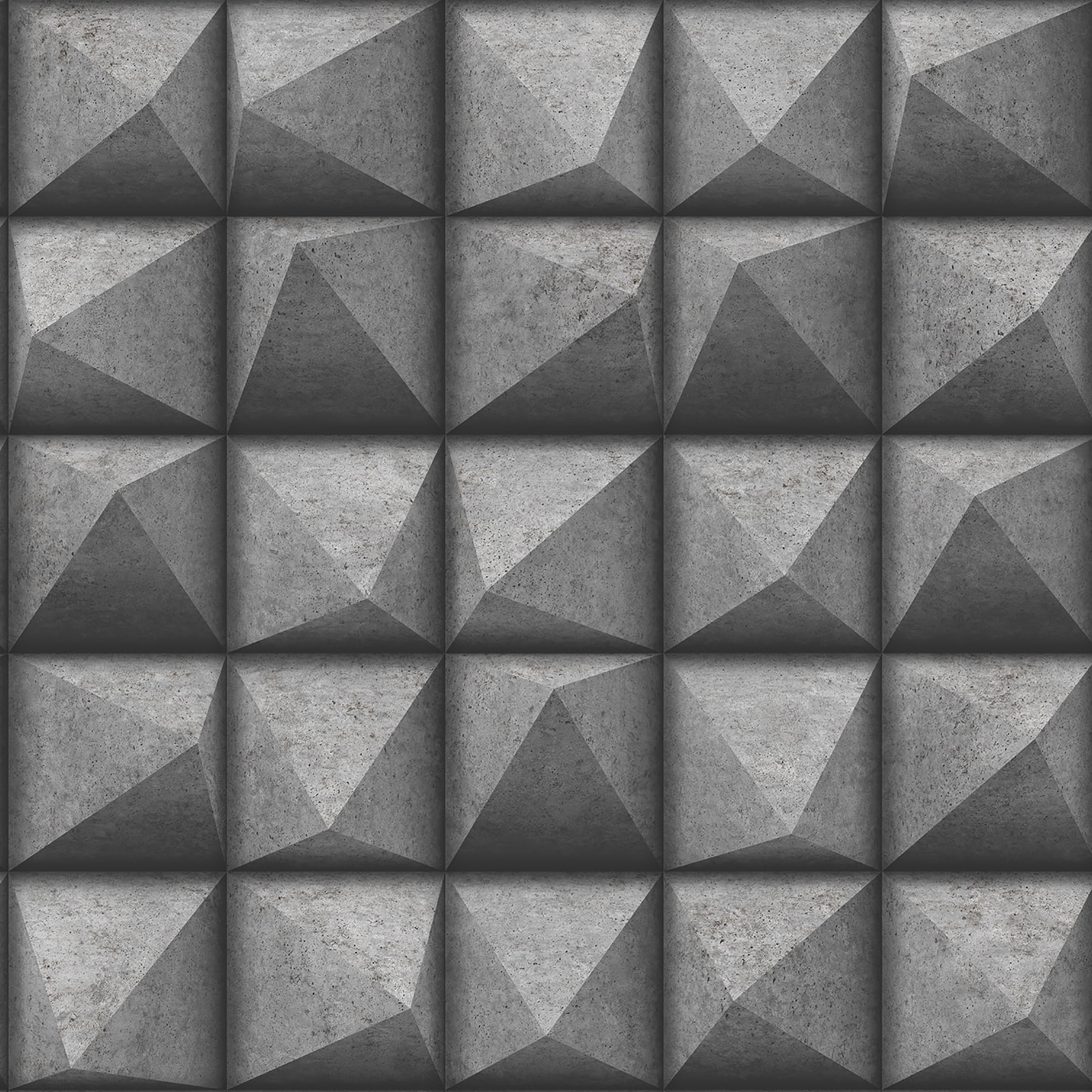 Dax Black and Grey 3D Geometric Wallpaper Roll